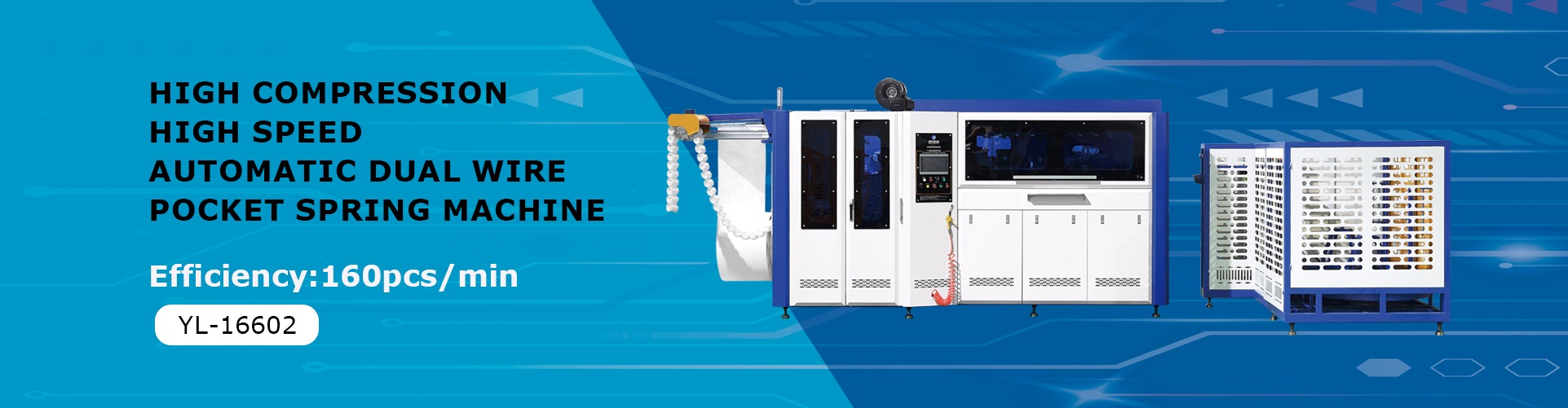 High compression high speed automatic pocket spring machine 