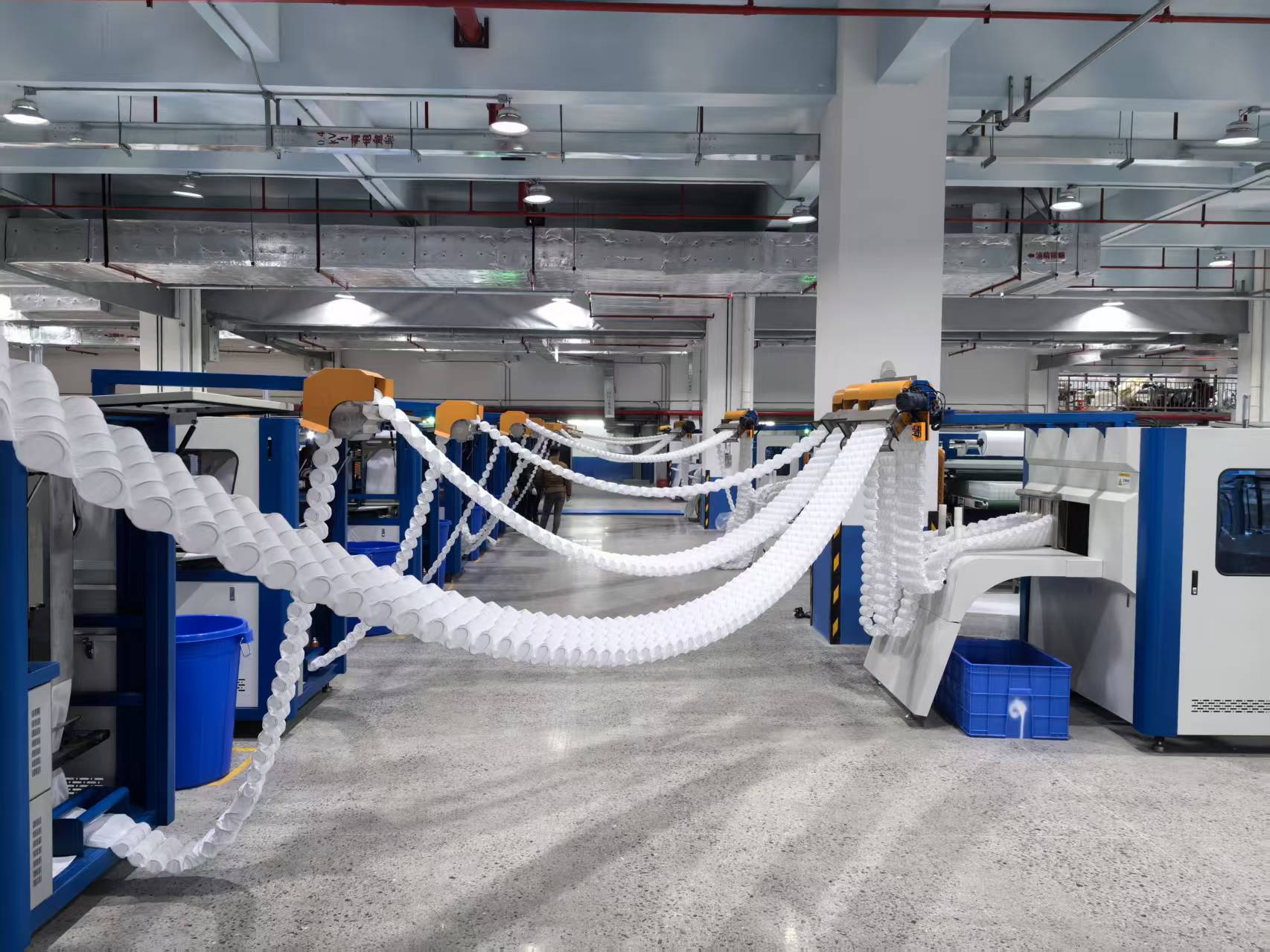 The world famous mattress factory has introduced several Yulun automatic pocket spring production lines.