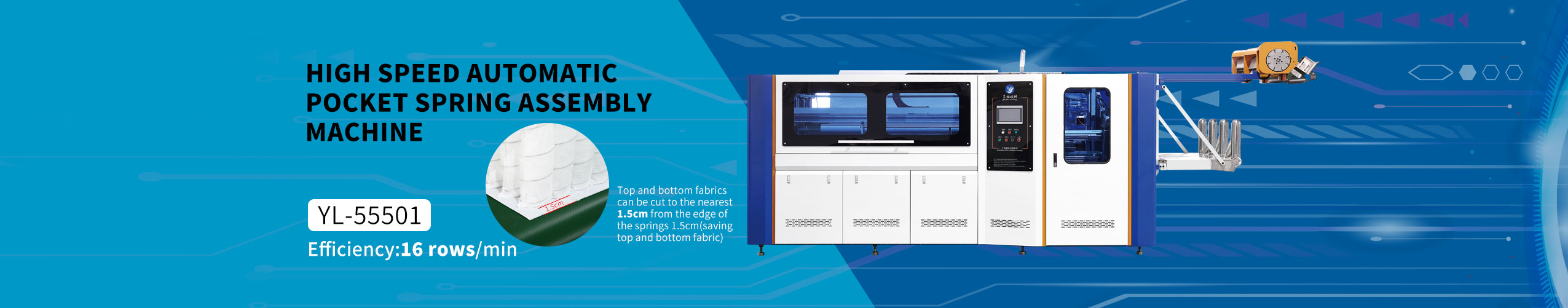 HIGH SPEED AUTOMATIC POCKET SPRING ASSEMBLY MACHINE